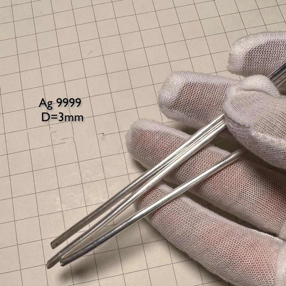 a8471f57346066f4ee4d9faa0a7b16fdd6f Pure Silver Wire, Diameter 3mm, Length 1cm, 99.99% High-purity Metal Ag