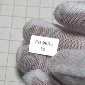 1g Engraved Pure Palladium Strip, 99.95% High-purity Precious Metal Pd