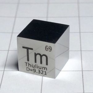 Thulium Tm cube 10mm mirror polished