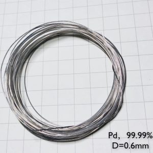 Pure Palladium Wire, Diameter 0.6mm, Length 1cm, 99.99% High-purity Metal Pd