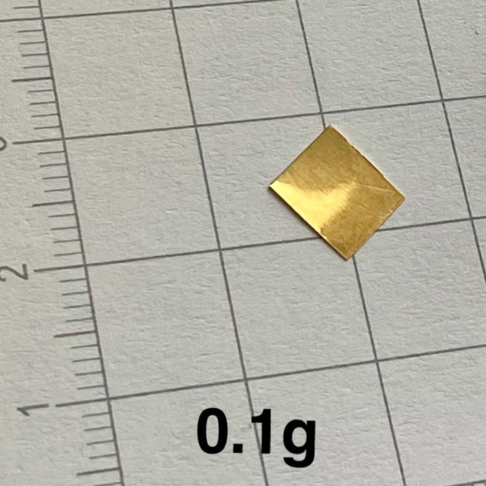 b90216ee9e21352b7d61375cdeff4f81338 0.1 Pure Gold Sheet, 99.99% High-purity Precious Metal Au