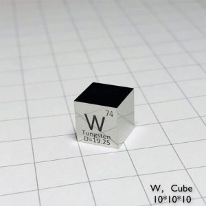 10mm Tungsten Cube, Mirror Polished, 99.95% High-purity Metal W Block