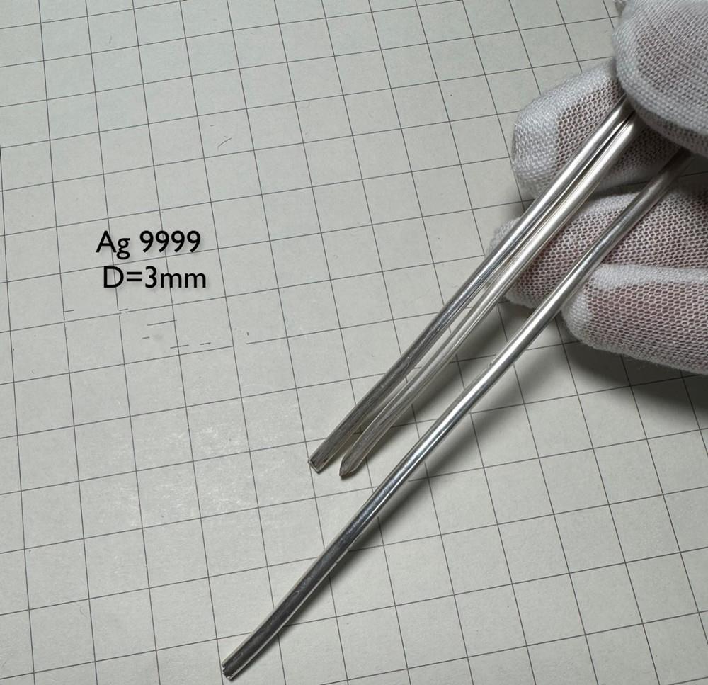 bed7d1ca9e6fd94246f954e665b98c42960 Pure Silver Wire, Diameter 3mm, Length 1cm, 99.99% High-purity Metal Ag - Image 3