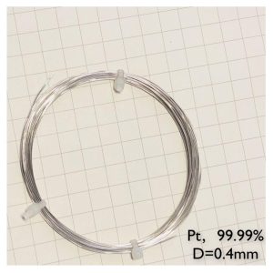 Pure Platinum Wire, Diameter 0.4mm, Length 5cm, 99.99% High-purity Metal Pt