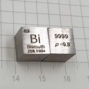 1cm Metal Bismuth Cube, 99.99% High-purity Element Bi Block