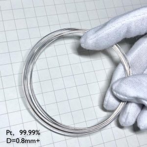 Pure Platinum Wire, Diameter 0.8mm, Length 5cm, 99.99% High-purity Metal Pt