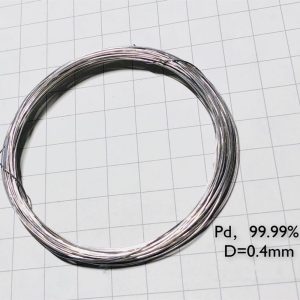 Pure Palladium Wire, Diameter 0.4mm, Length 10cm, 99.99% High-purity Metal Pd