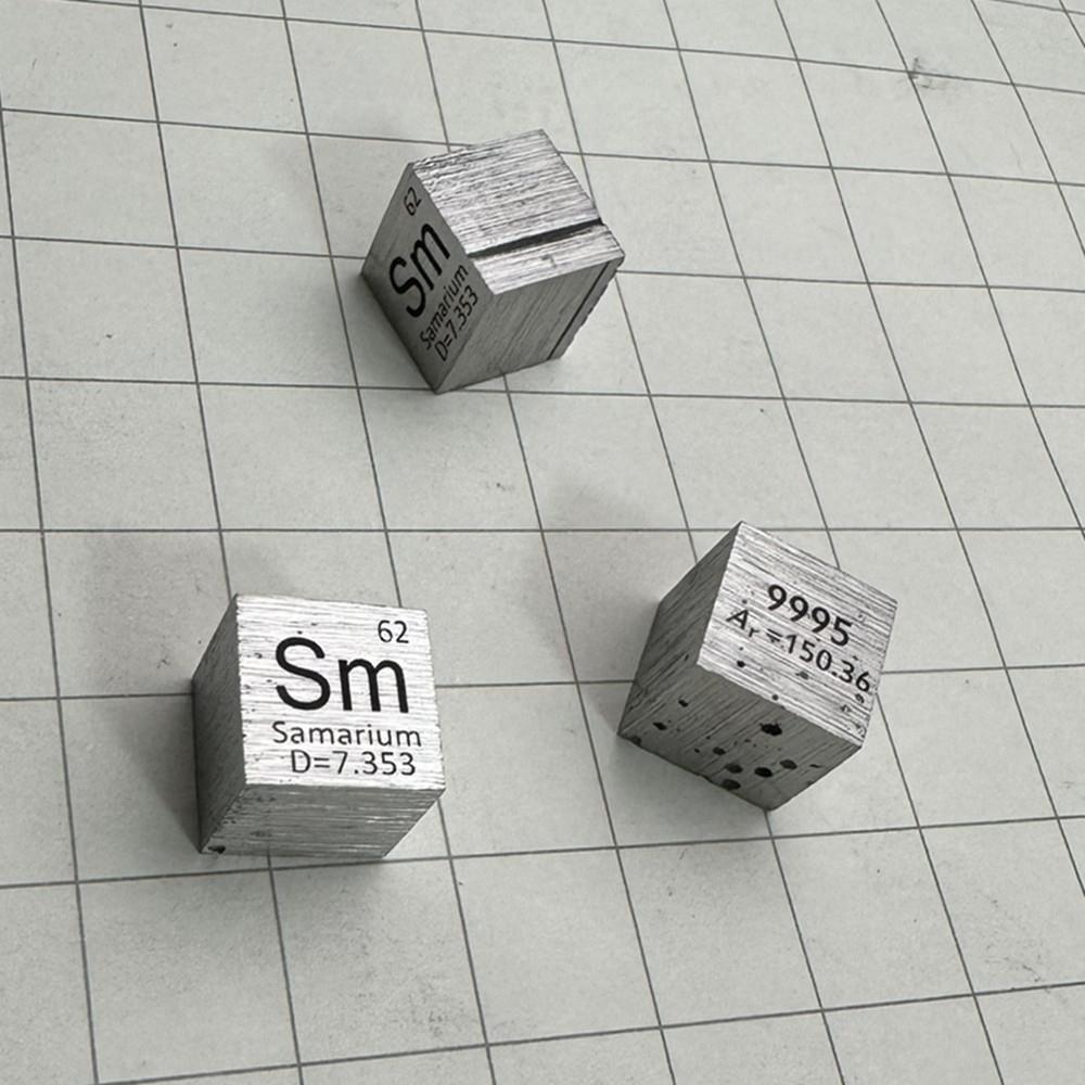 d57d4618521175be3e3ecbe5f6abb0b09bb Defective 10mm Samarium Element Cube 99.95% Pure Samarium Metal Sample, Used for Collecting Hobbies - Image 3