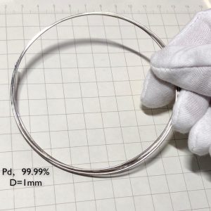 Pure Palladium Wire, Diameter 1mm, Length 1cm, 99.99% High-purity Metal Pd