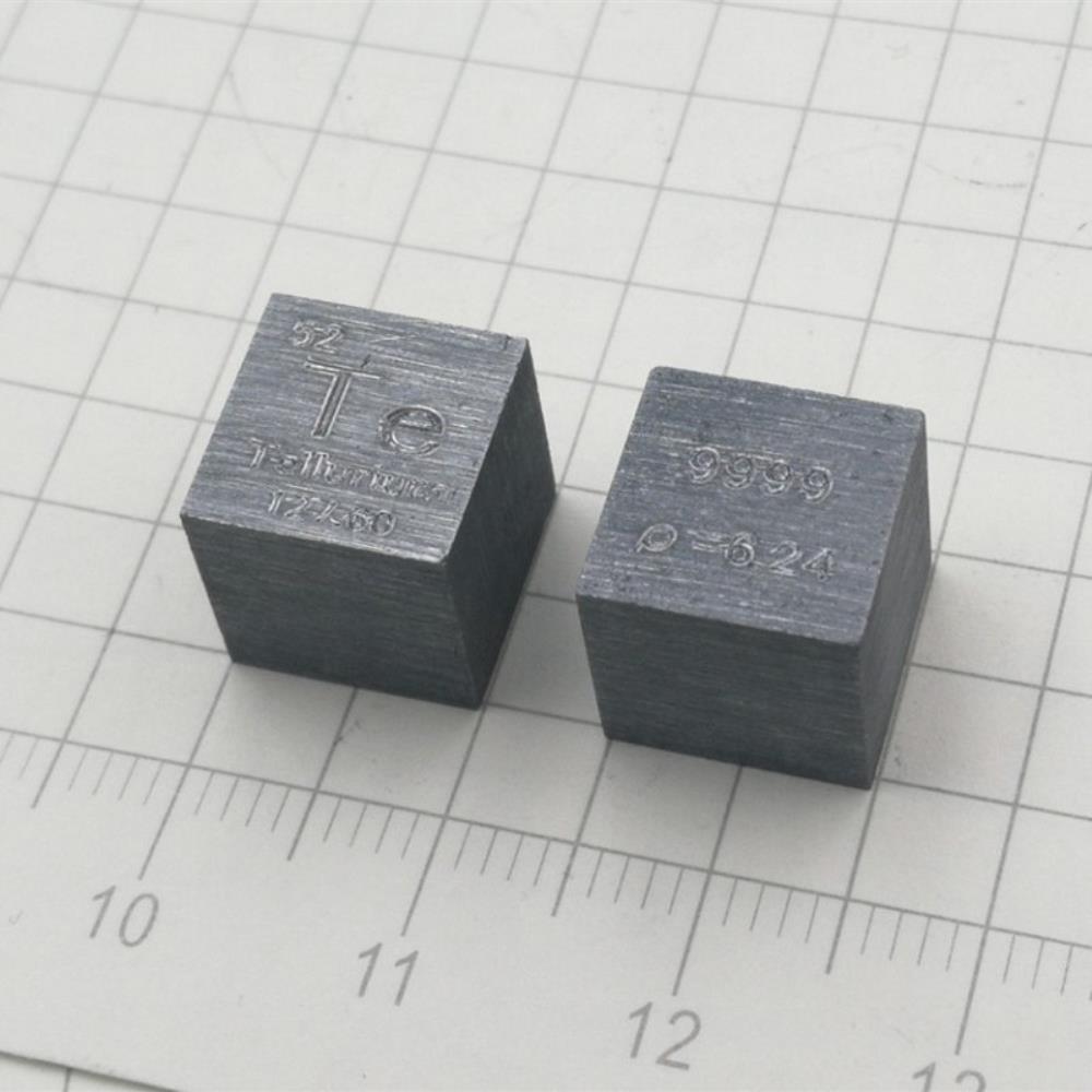 dfc6691199f5369a054f0239ed5c704ad22 10mm Cubic Tellurium, 99.99% High-purity Metal Te Block - Image 2
