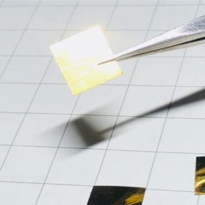 20mm Pure Gold Square Piece, 99.99% High-purity Precious Metal Au