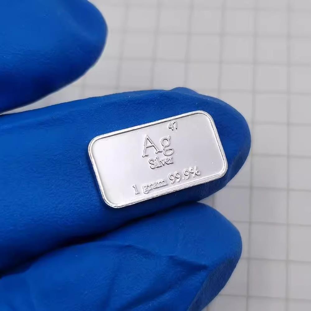 e80462564dad89d2610d53c8288c6ec8f0d 1g Silver Sheet Mirror Polished Element Periodic Table Engraving Ag 99.9%
