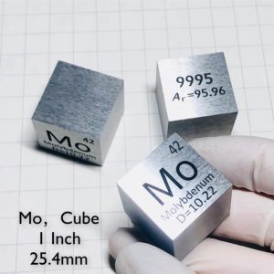 25.4mm Molybdenum Cube, 99.95% High-purity Metal Mo Block