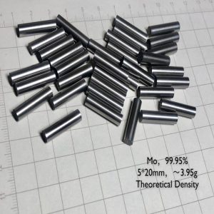 Molybdenum Cylindrical Rod, 99.95% High-purity Metal Mo 5mm X 20mm