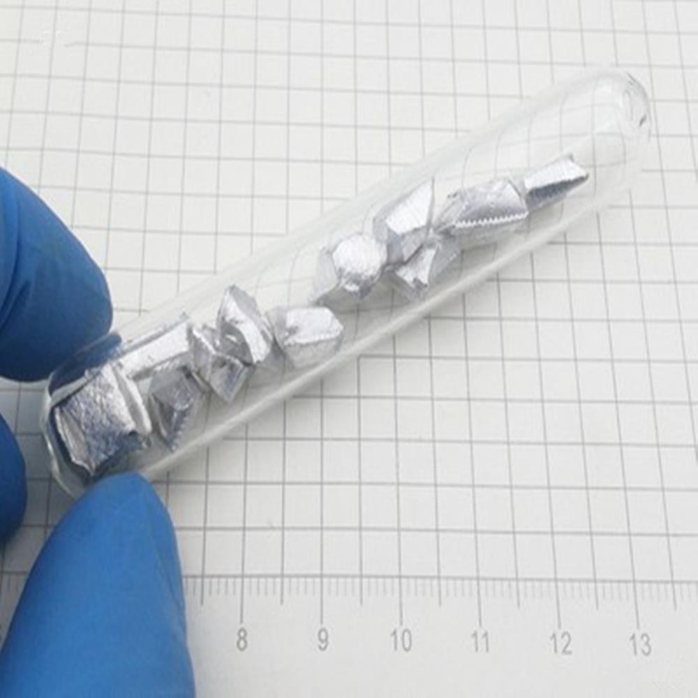 f530755ed3d944ef6adfae6e4c6ed6af94e 20g Glass Sealed Indium Metal Sample for Element Collection Hobby Exhibition